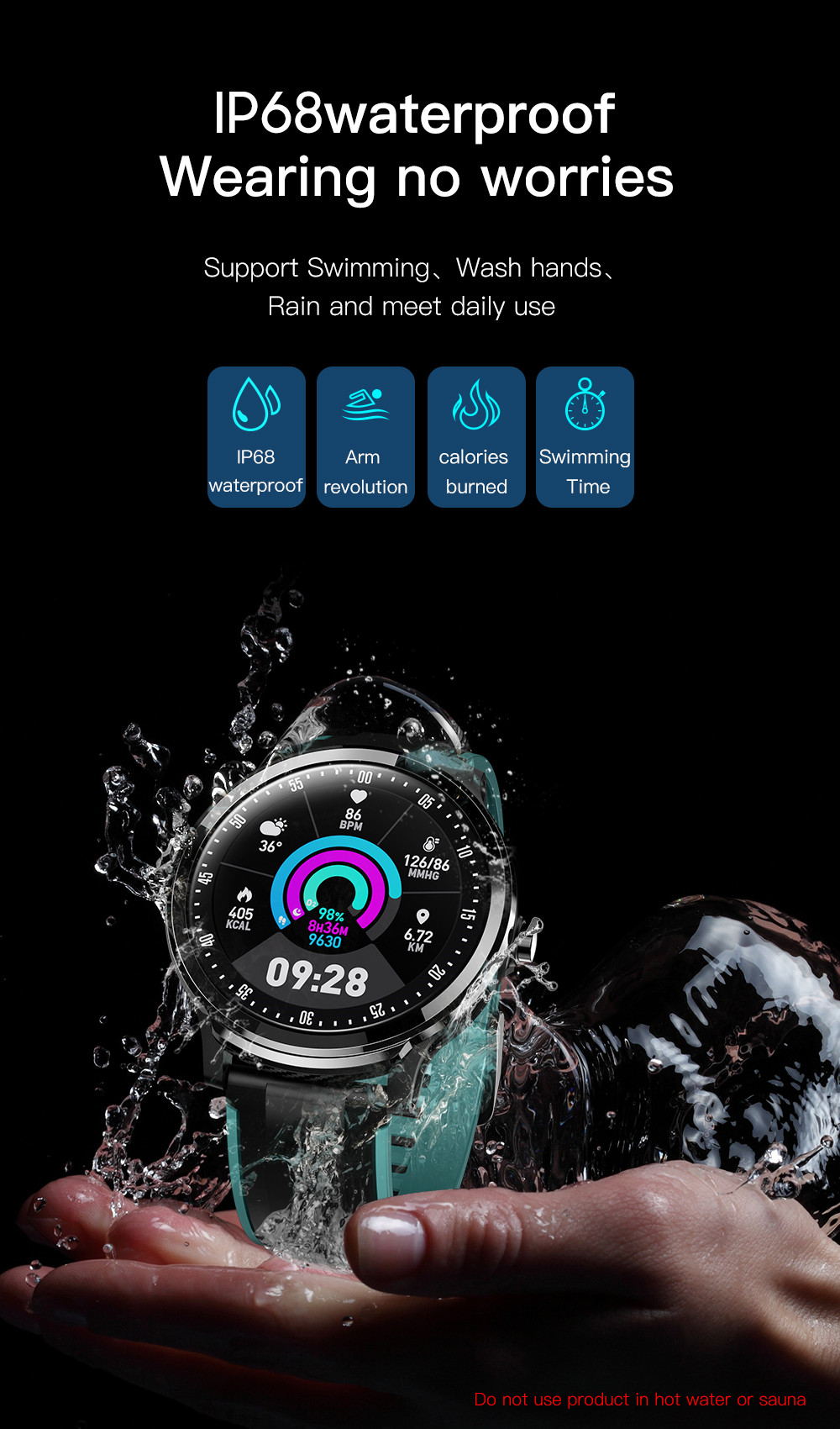 Smart watch SN80 fashion watch fitness tracker