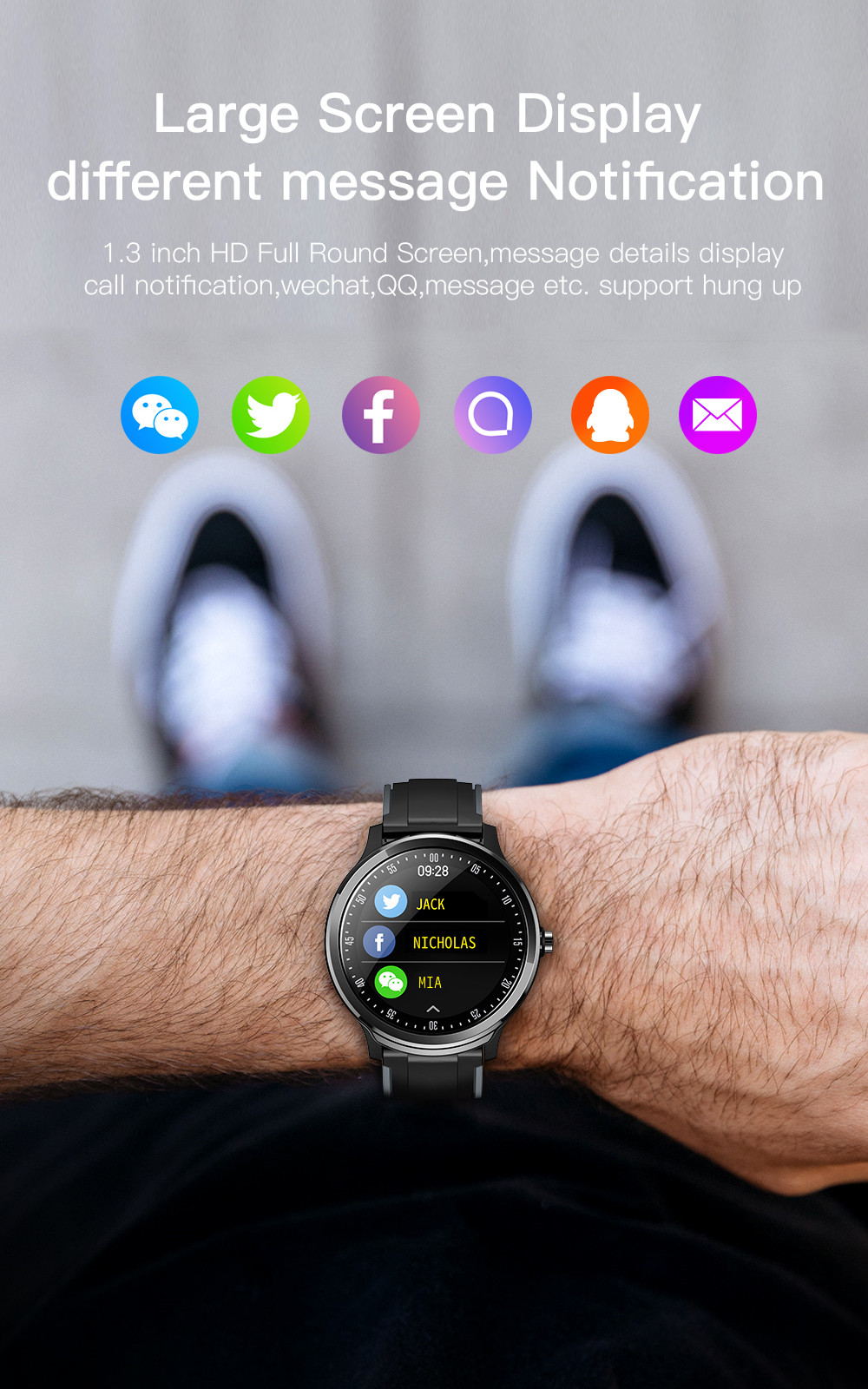 Smart watch SN80 fashion watch fitness tracker