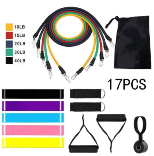 11 Piece Latex Rally Resistance Bands