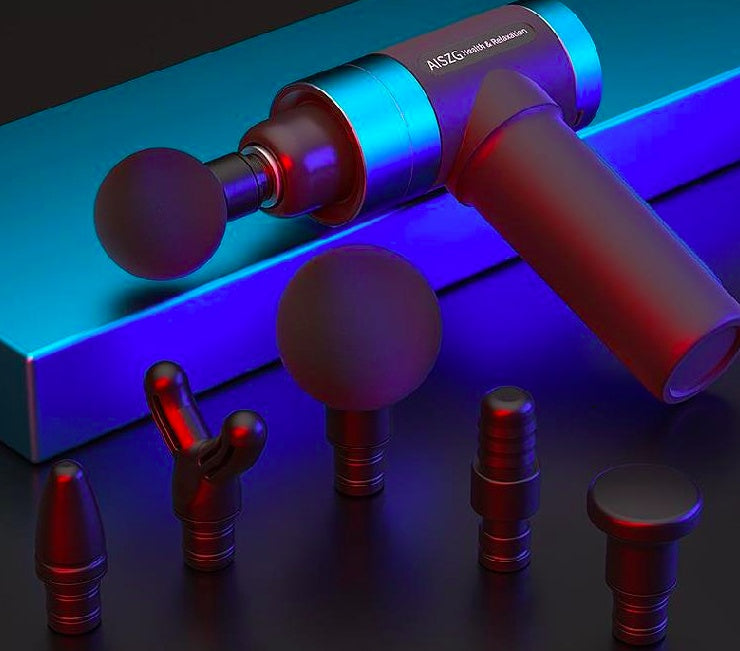 Soothing neck membrane vibration massage gun