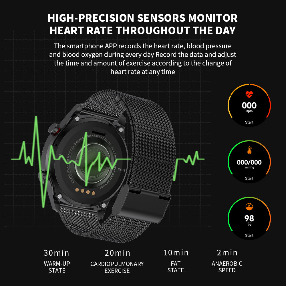 Health Monitoring Bluetooth Watch